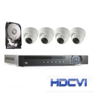Four-channel 5MP security camera system